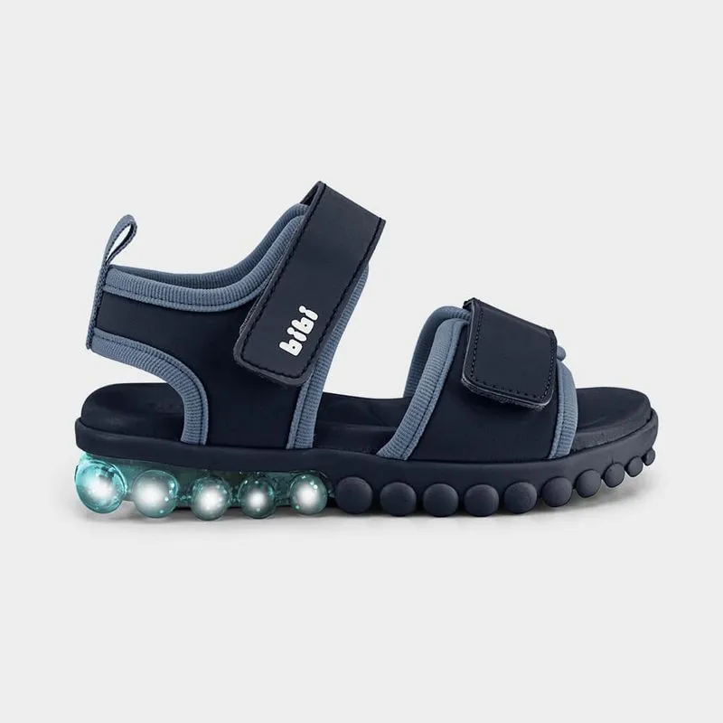 Sandália Infantil de Luz Bibi Summer Roller Light Azul 29