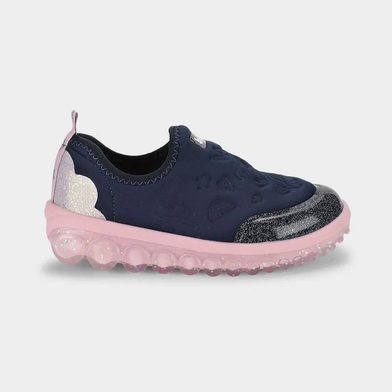 Tênis Infantil Bibi Roller 2.0 Azul Marinho com Rosa 22