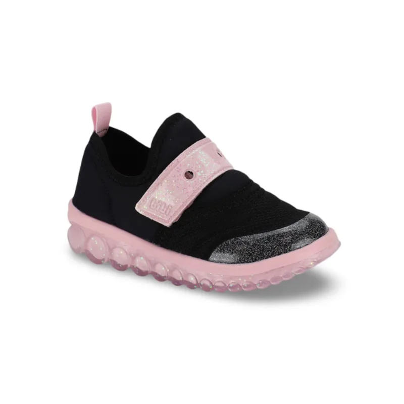 Tênis Infantil Bibi Roller 2.0 Menina Preto com Rosa