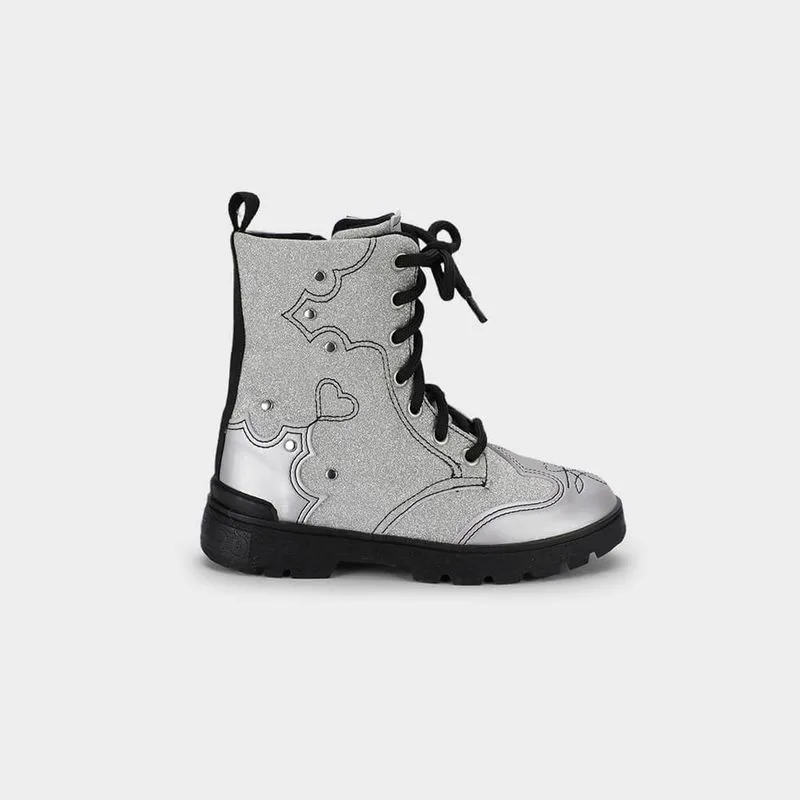 Bota Infantil Bibi Urban Coturno Prata 32