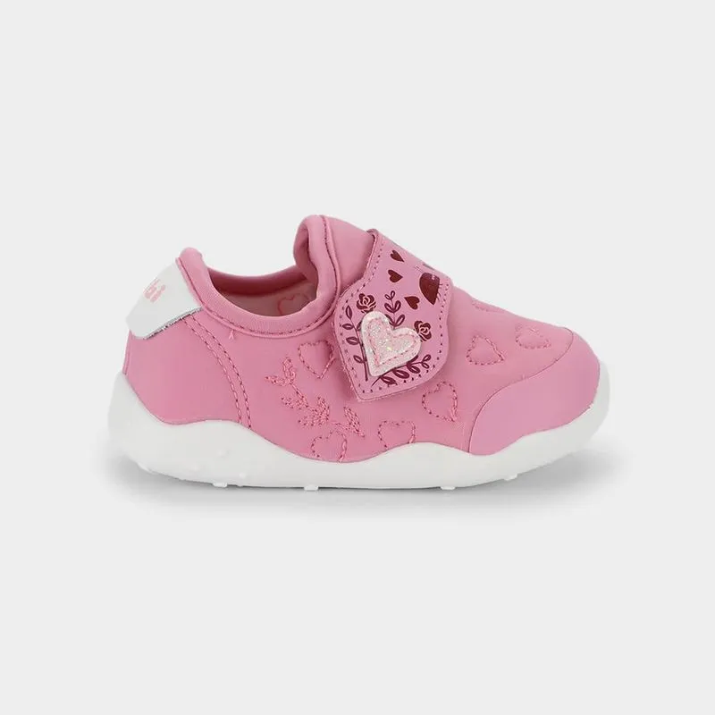 Tênis Infantil Bibi Fisioflex Originals Rosa de Coração 23