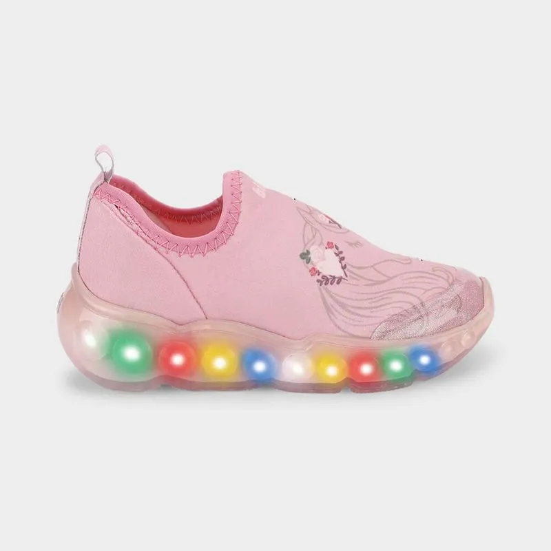 Tênis Infantil de Luz Bibi Roller Celebration 3.0 Rosa de Unicórnio 24