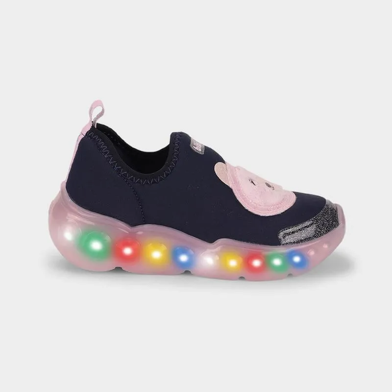 Tênis Infantil de Luz Bibi Roller Celebration 3.0 Rosa de Urso 29