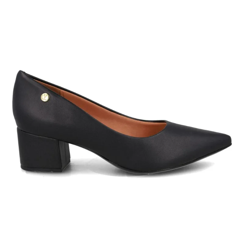Sapato Scarpin Vizzano Salto Grosso Preto Feminino 33