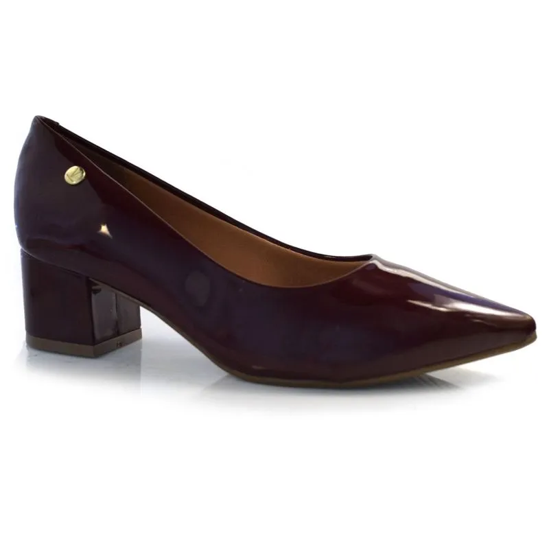 Scarpin Feminino com Salto Bloco Vizzano Bordô 1220.315.13488 36