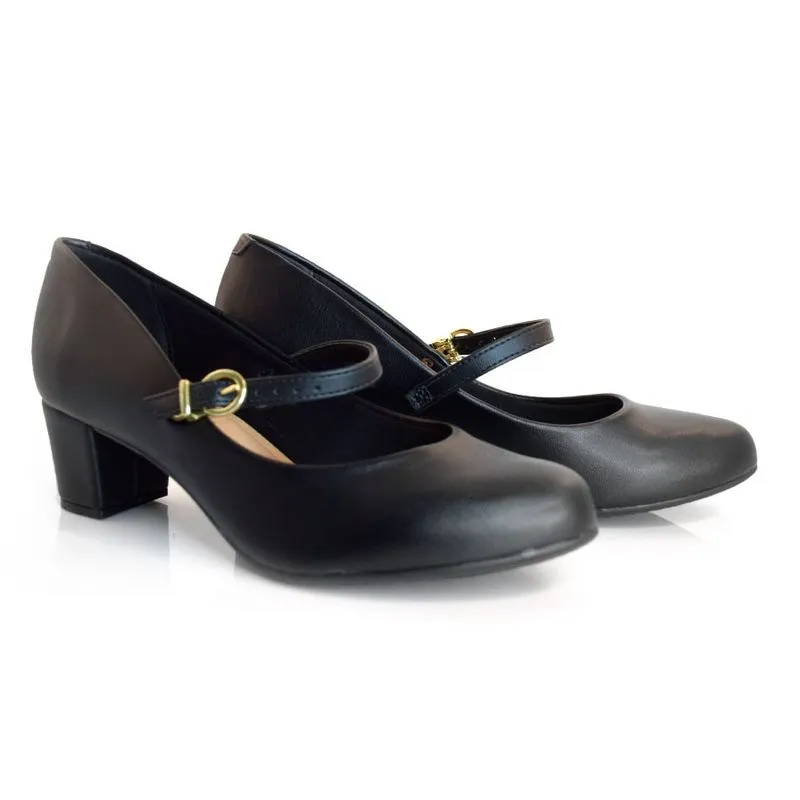 Scarpin de Salto Bloco Beira Rio Preto 4777375-9569 36