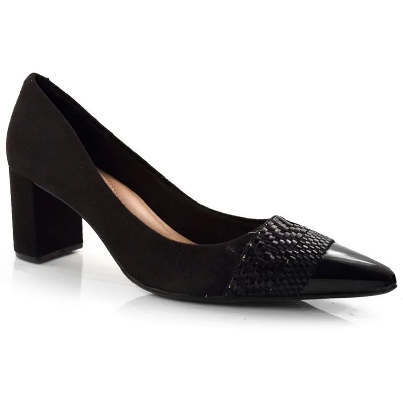 Scarpin de Salto Bloco Feminino Beira Rio Preto 4241108-13972 38