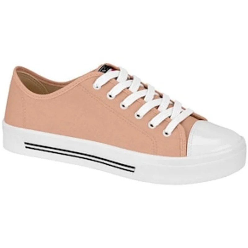 Tênis Feminino 5667-311 Moleca - Nude/Branco Nude 35