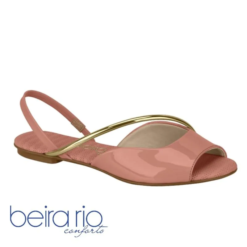 Rasteira Beira Rio Verniz Rosa 209
