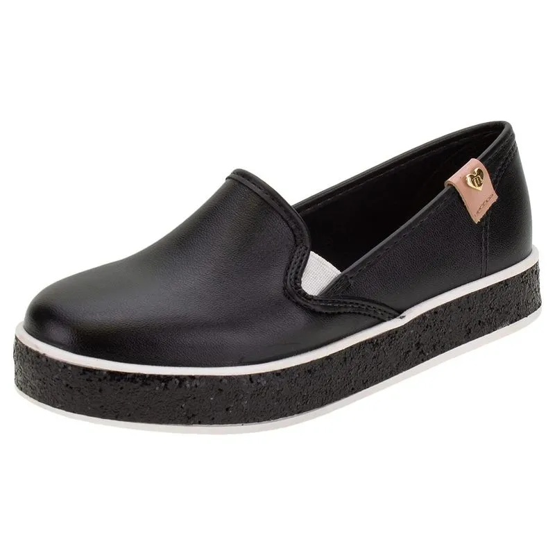 Tênis Infantil Feminino Slip On Molekinha - 2520909 PRETO 27