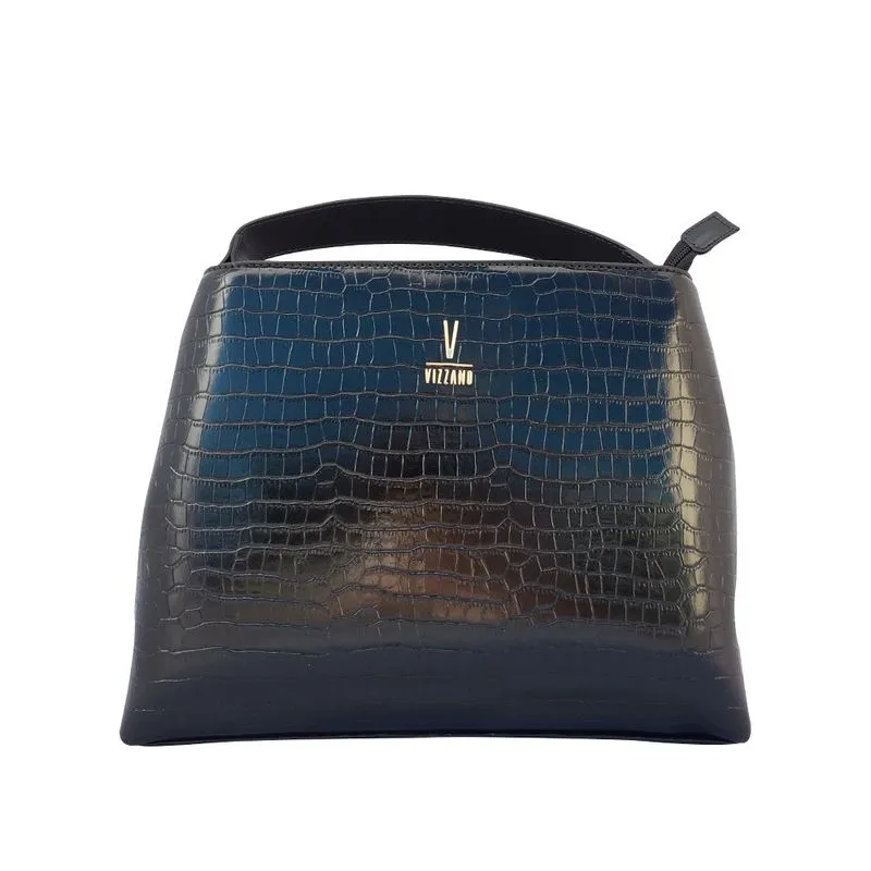 Bolsa Vizzano Croco Preta