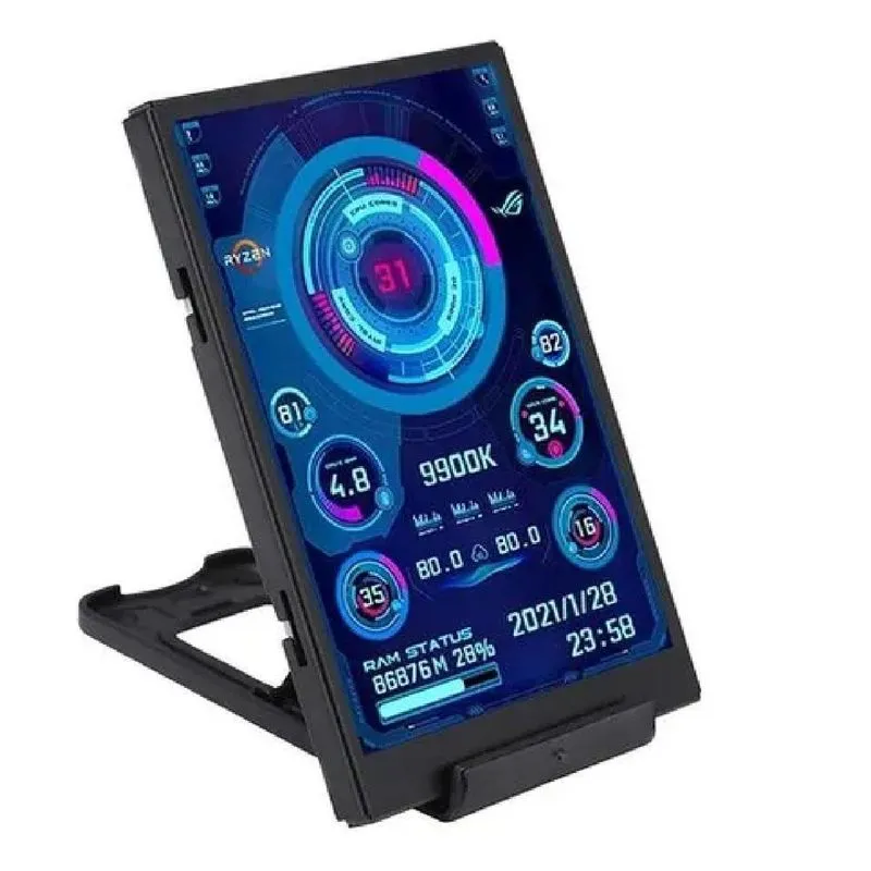 Tela Mini Monitor Ips 3,5 Pc Gpu Ram