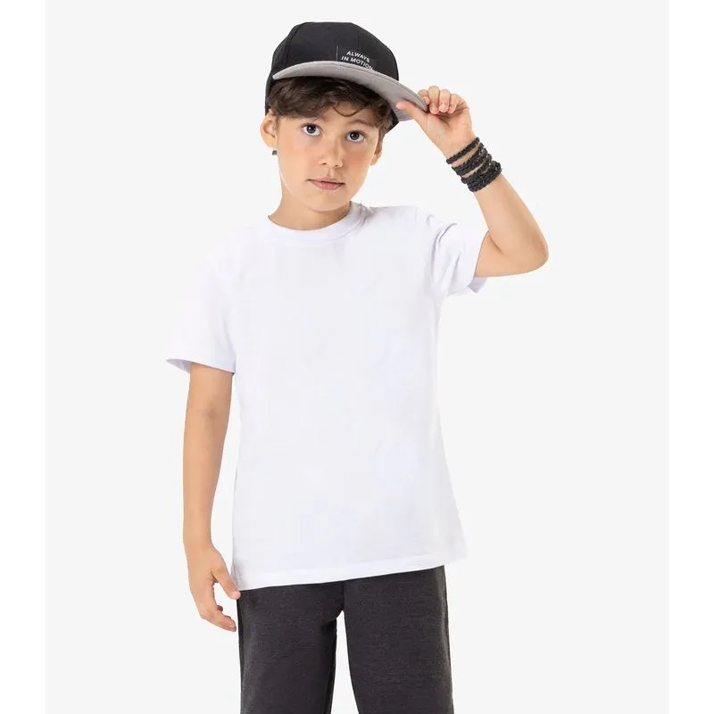 Camiseta Infantil Masculina Básica Rovi Kids Branco 6