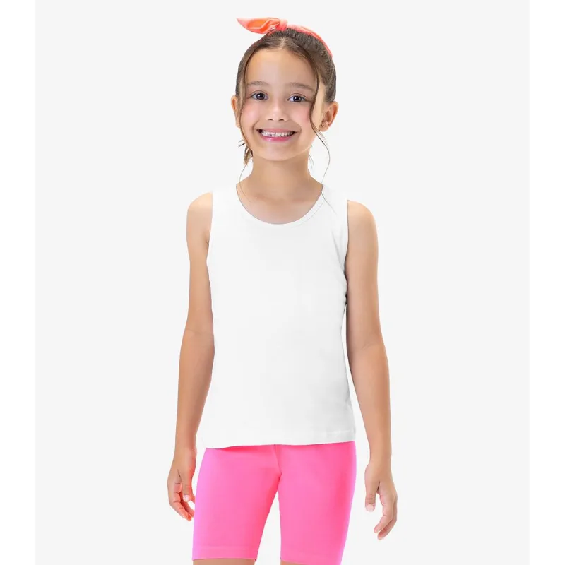 Regata Básica Infantil Feminina Rovi Kids Branco 14