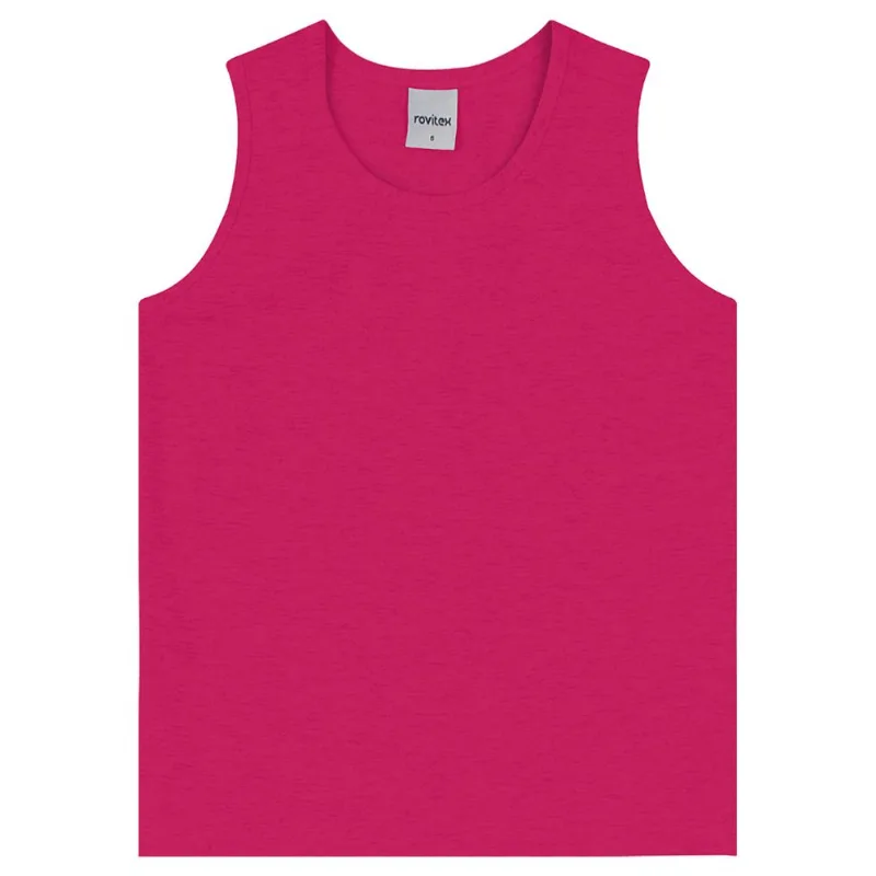 Regata Básica Infantil Feminina Rovi Kids Rosa 1
