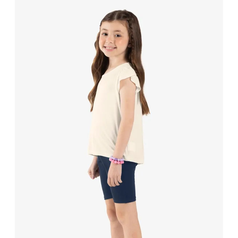 Bermuda Ciclista Infantil Feminina Rovi Kids Azul 14