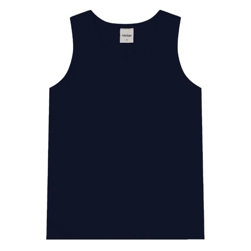 Regata Básica Infantil Feminina Rovitex Kids Azul 12