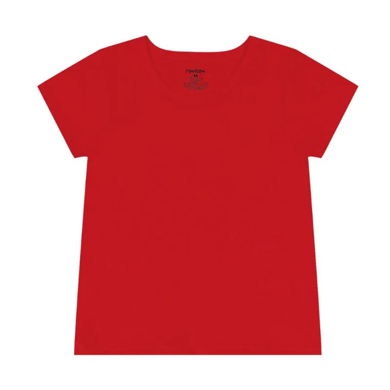 Blusa Básica Feminina Rovitex Vermelho 14