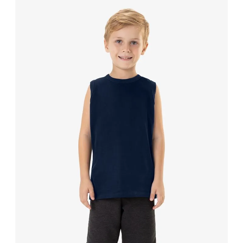 Regata Básica Infantil Masculina Rovi Kids Azul 14