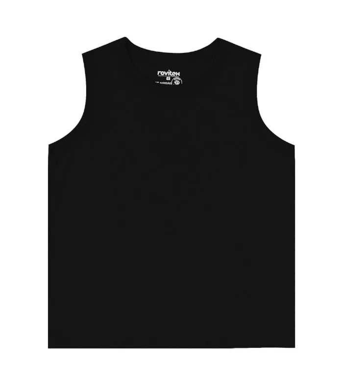 Regata Infantil Masculina Básica Rovitex Preto 14