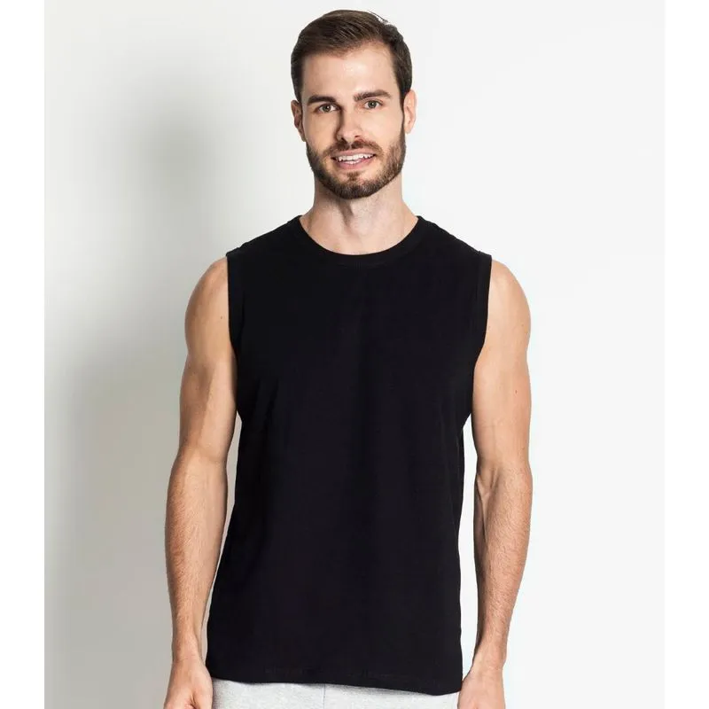 Regata Masculina Básica Rovitex Preto M