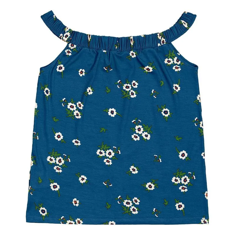 BLUSA CIGANINHA FLORAL ROVITEX Azul G
