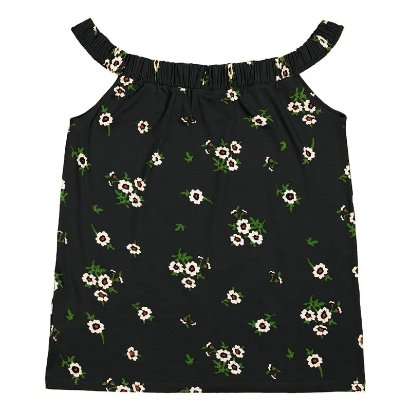 Blusa Ciganinha Floral Rovitex Preto Gg