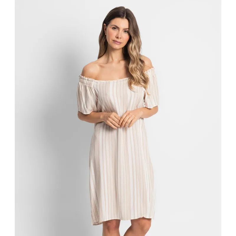 Vestido Feminino Ciganinha Endless Bege G