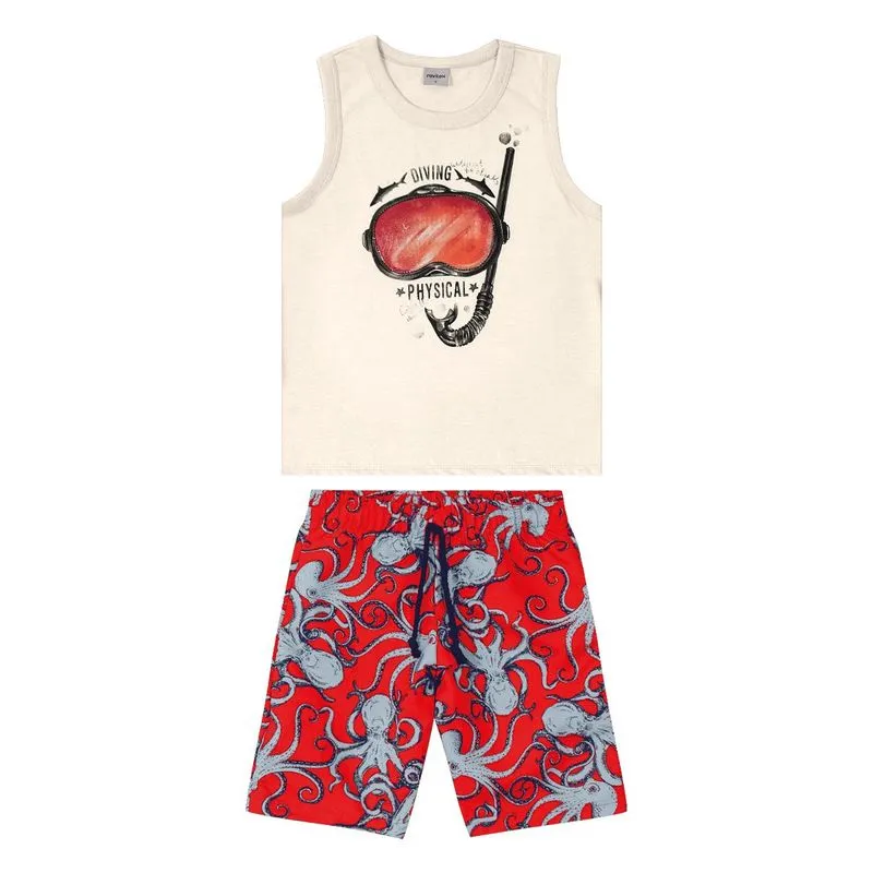 CONJUNTO MACHAO COM BERMUDA Bege 8