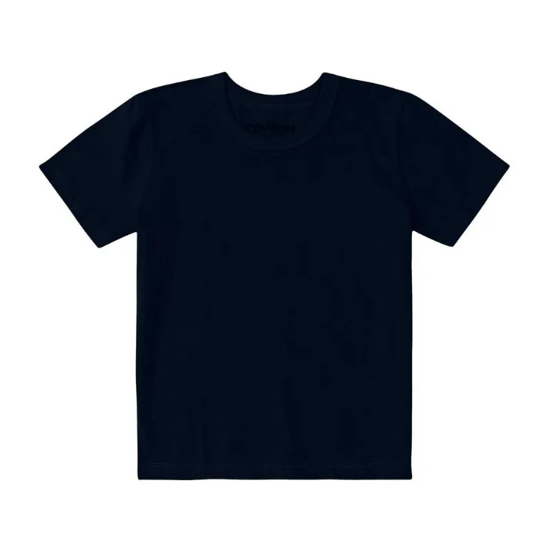 Camiseta Básica Infantil Masculina Rovitex Azul 18