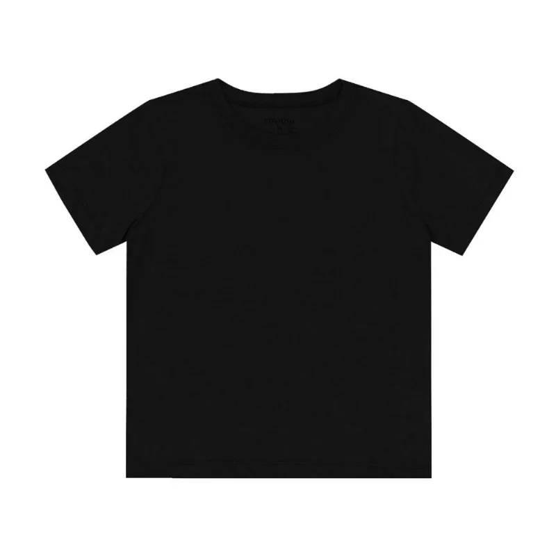 Camiseta Básica Infantil Masculina Rovitex Preto 12