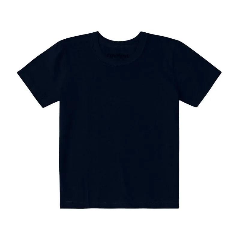Camiseta Básica Infantil Masculina Rovitex Azul 3