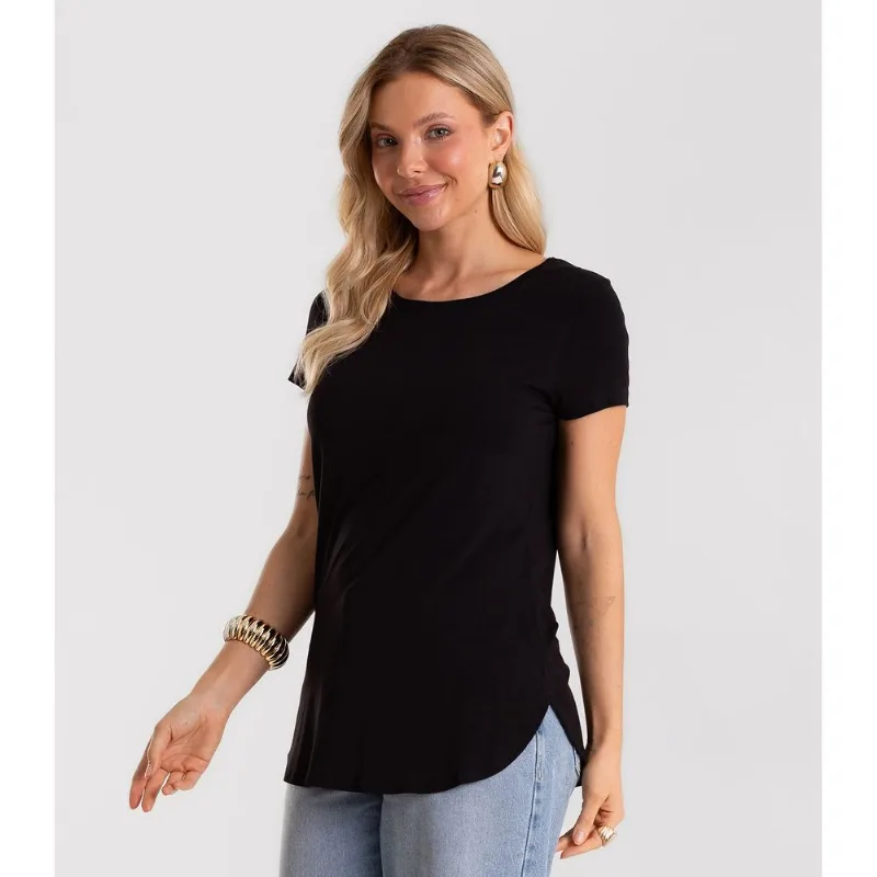 Blusa Feminina Andorra Flamê Básica Rovitex Preto G