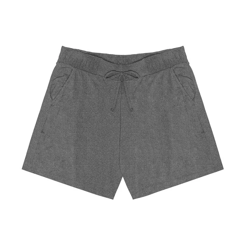 Shorts Feminino Molecotton Rovitex Plus Cinza Plus P