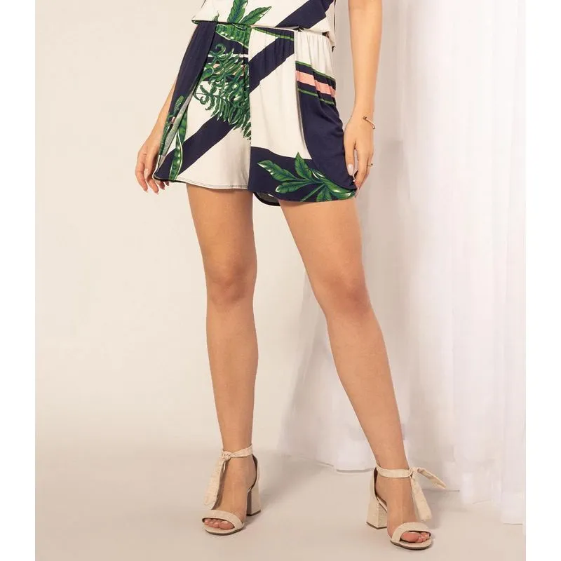 Shorts Feminino Viscotorcion Rovitex Azul GG