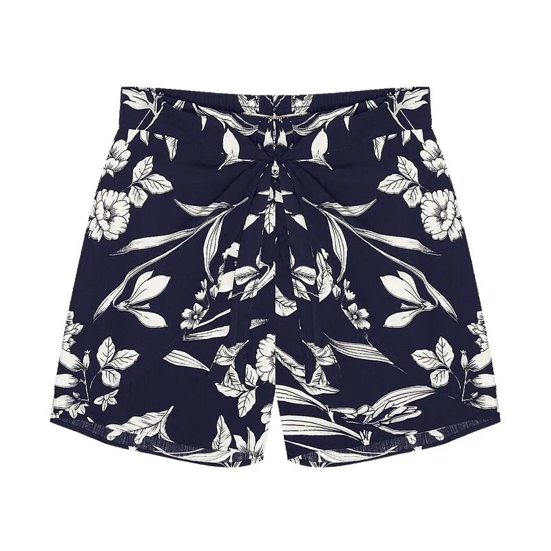 Shorts Feminino Plus Size Secret Azul Plus GG