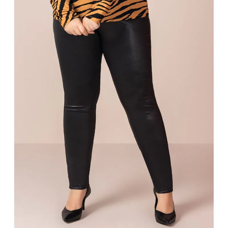 Legging Feminina Plus Size Cirrê Rovitex Plus Preto