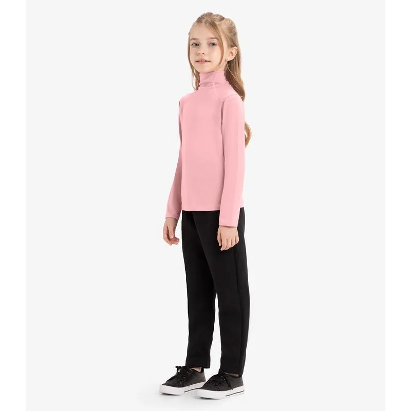 Calça Infantil Moletom Menina Rovi Kids Preto 4