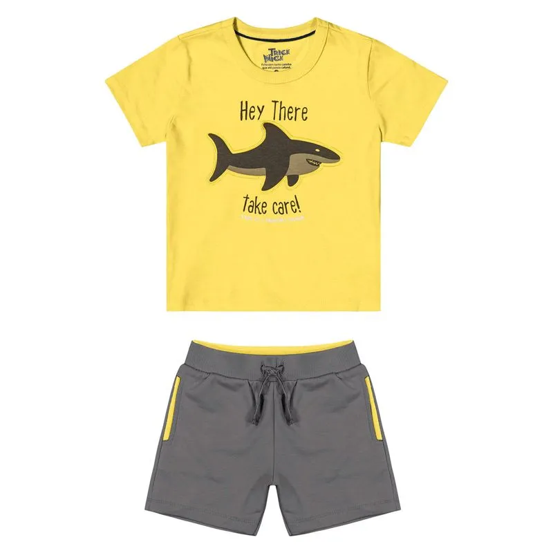 Conjunto Infantil Masculino Trick Nick Amarelo 3