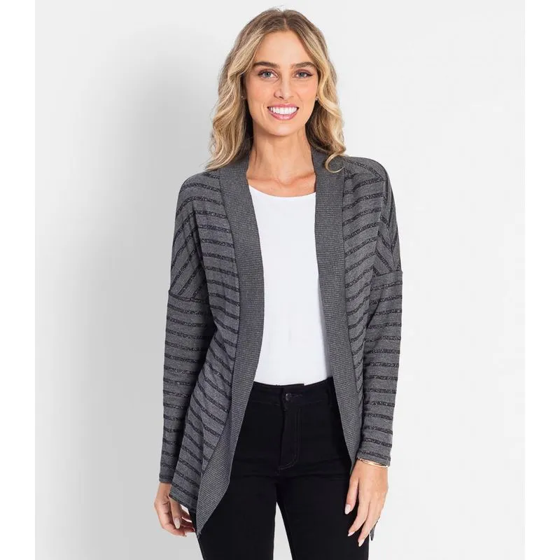 Cardigan Feminino Lurex Endless Cinza G