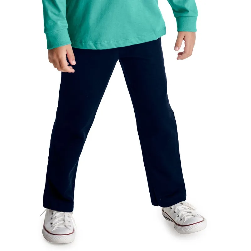 Calça Infantil Moletom Menina Rovi Kids Azul 12