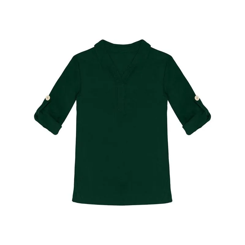 Camisa Feminina Manga Longa Rovitex Verde G