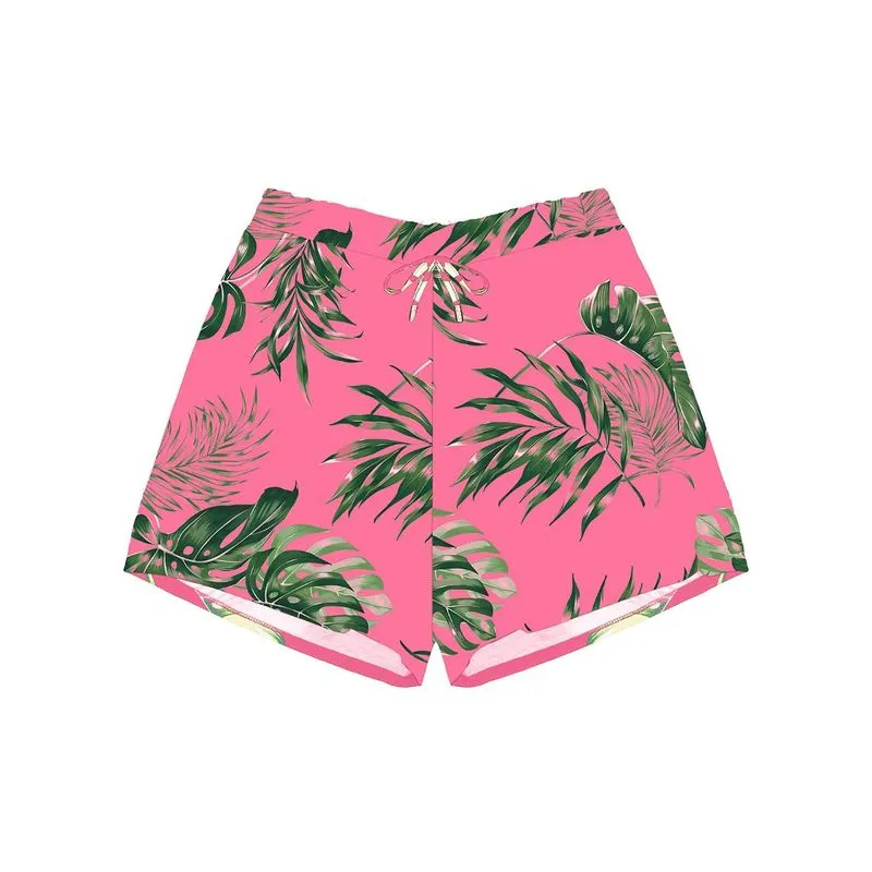 Shorts Feminino Estampado Rovitex Rosa GG