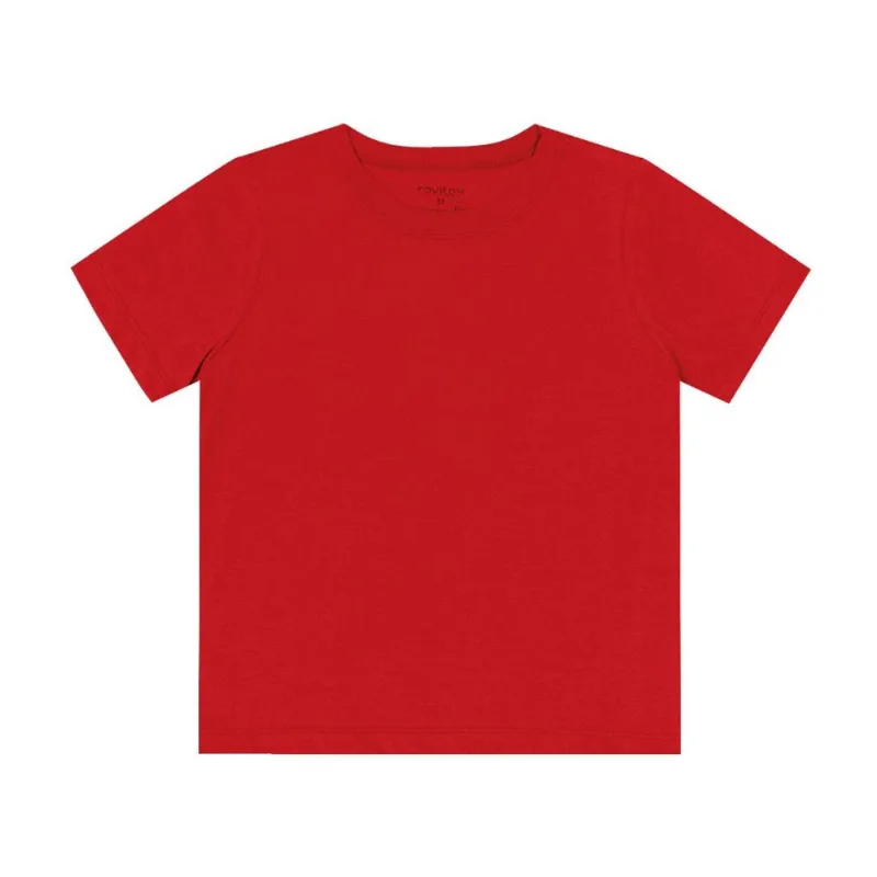 Camiseta Infantil Masculina Básica Rovitex Kids Vermelho 4