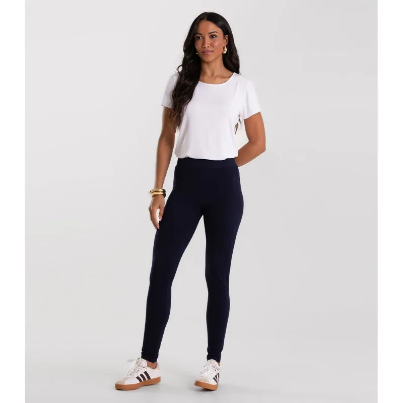 Legging Feminina Básica Cotton Rovitex Azul M
