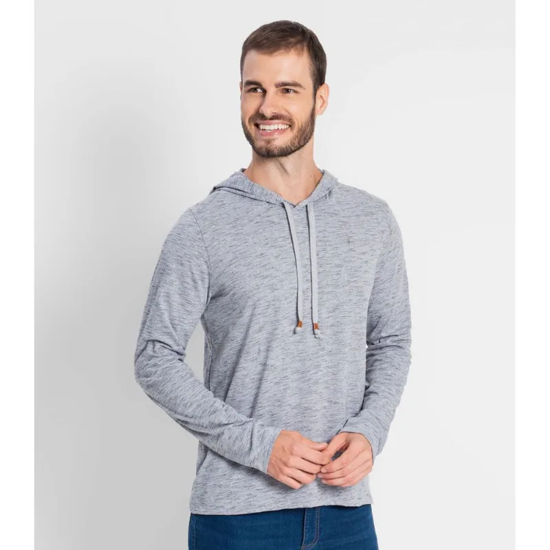 Camiseta Masculina Com Capuz Rovitex Cinza P