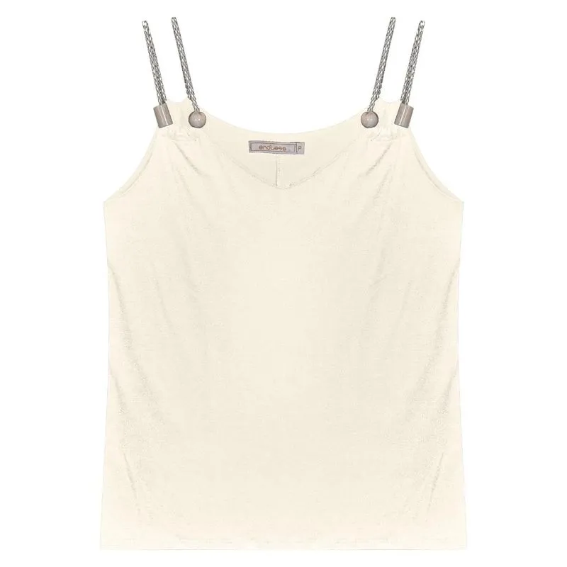 Blusa De Alça Navy Endless Bege M