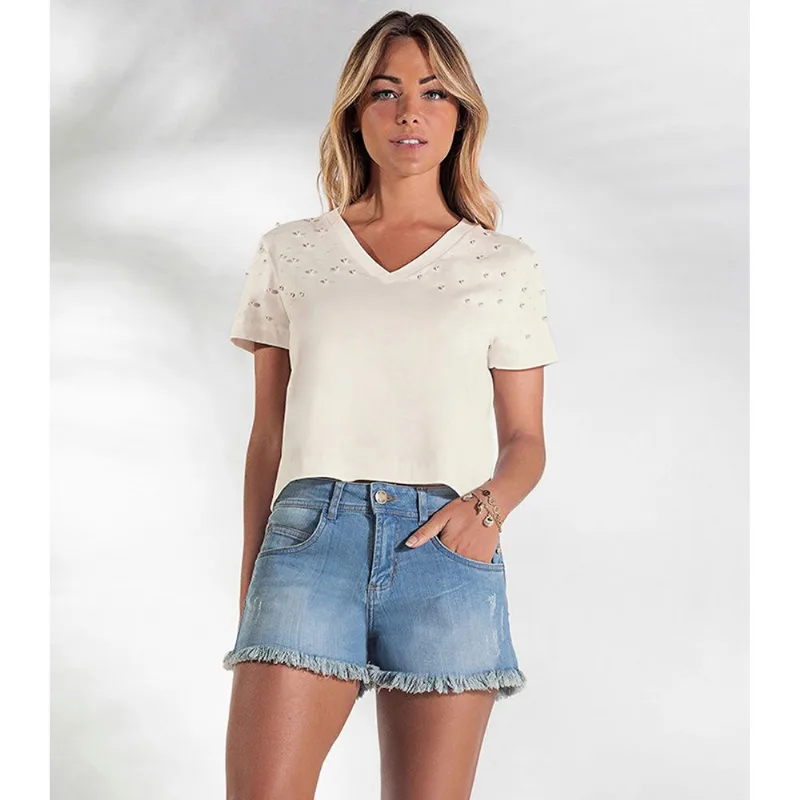 Blusa Feminina box Endless Bege P
