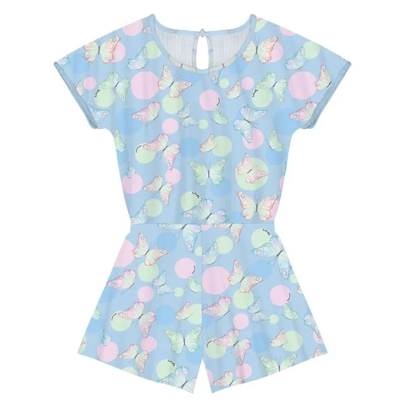 Macaquinho Infantil Borboletas Rovitex Kids Azul 8