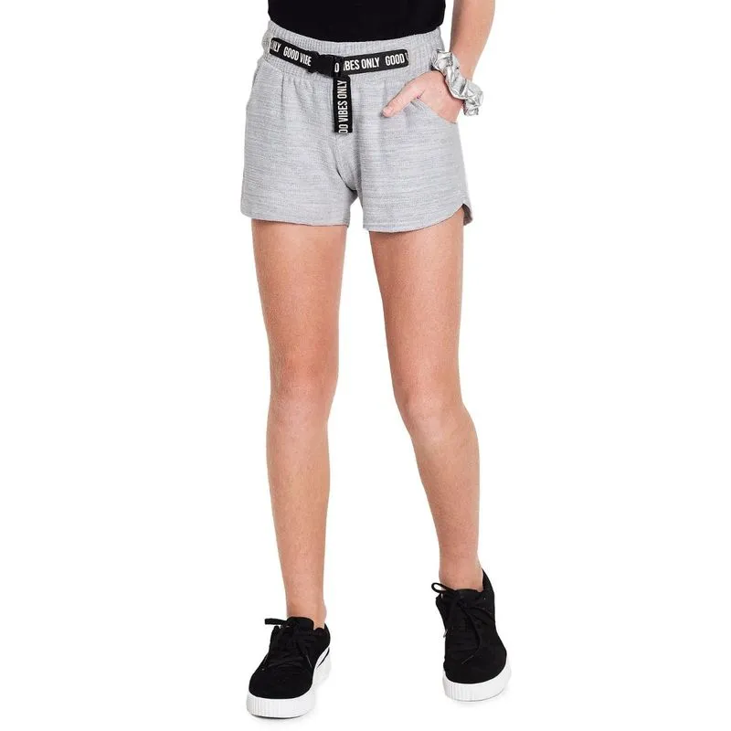 Shorts molecotton flamê rovitex teen Cinza 12
